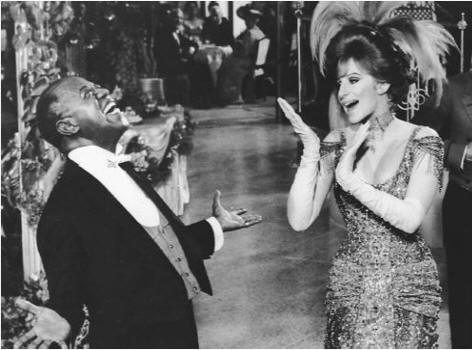 Louis Armstrong and Barbara Streisand